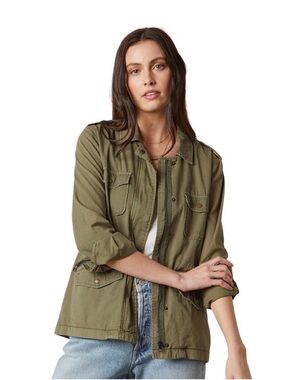 Velvet by Graham & Spencer Olive Green Utility Jacket